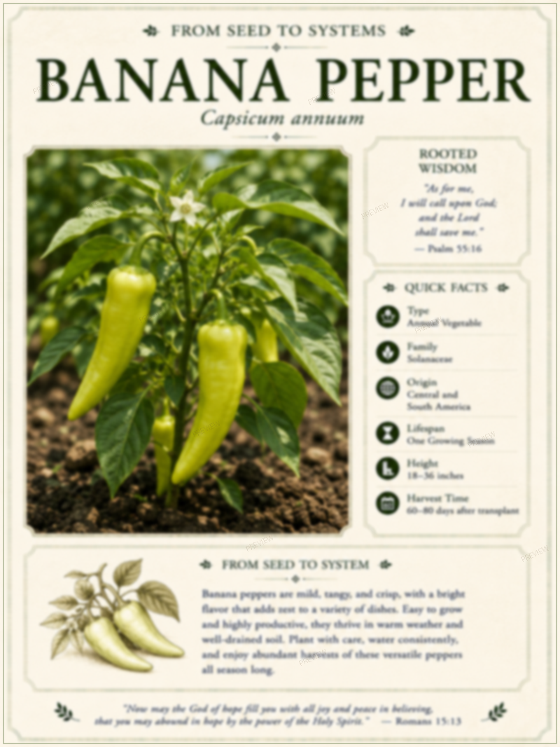 Banana Pepper — Overview