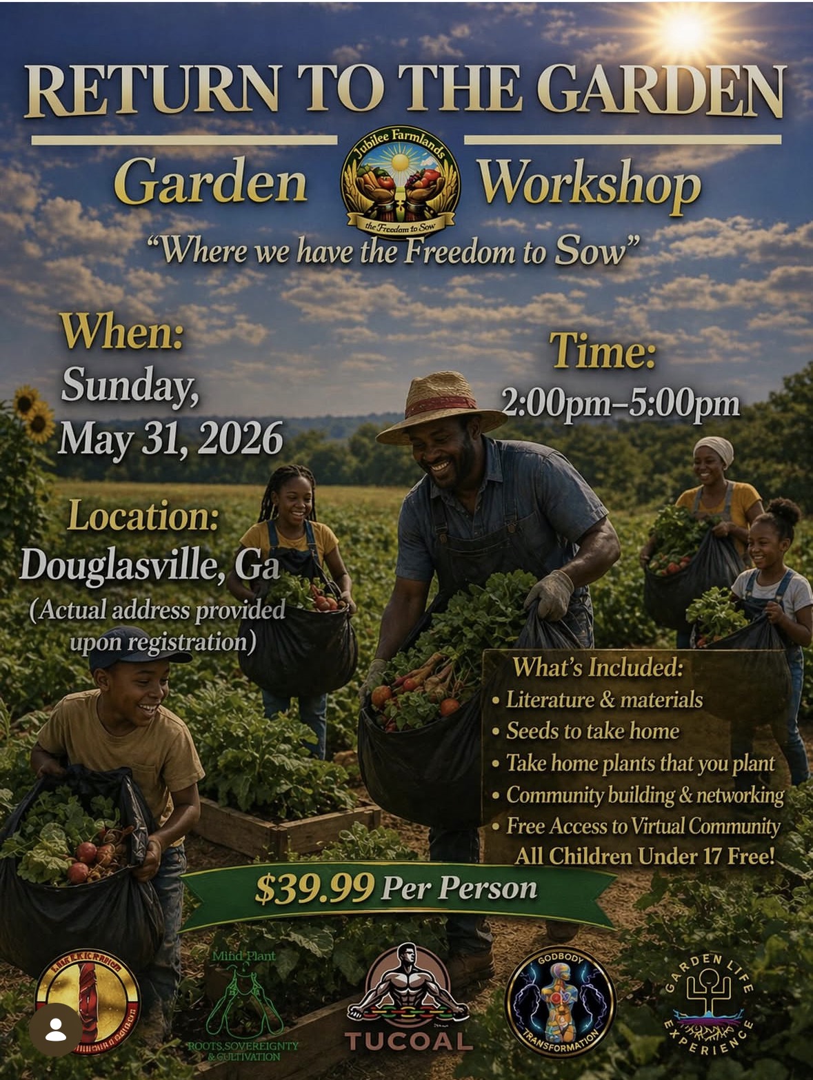 Return to the Garden — Garden Workshop Flyer